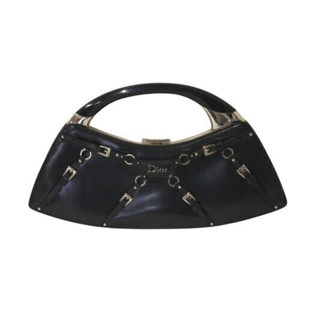 CHRISTIAN DIOR Bondage Handbag Black